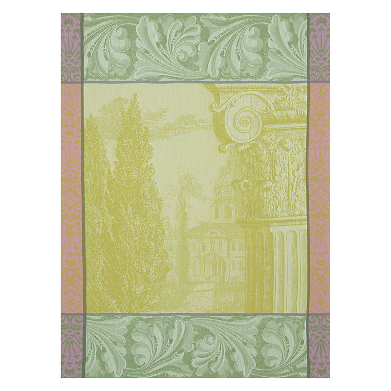 Tea towel Baroque jardin Green 60x80 100% cotton, , hi-res image number 0