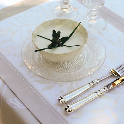 Placemat Venezia Ivoire Ivory 54x38 100% cotton,  Placemat Venezia Ivoire Ivory 54x38 100% cotton