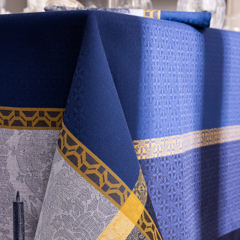 Tablecloth Festin Blue 120x120 100% cotton, , hi-res image number 3
