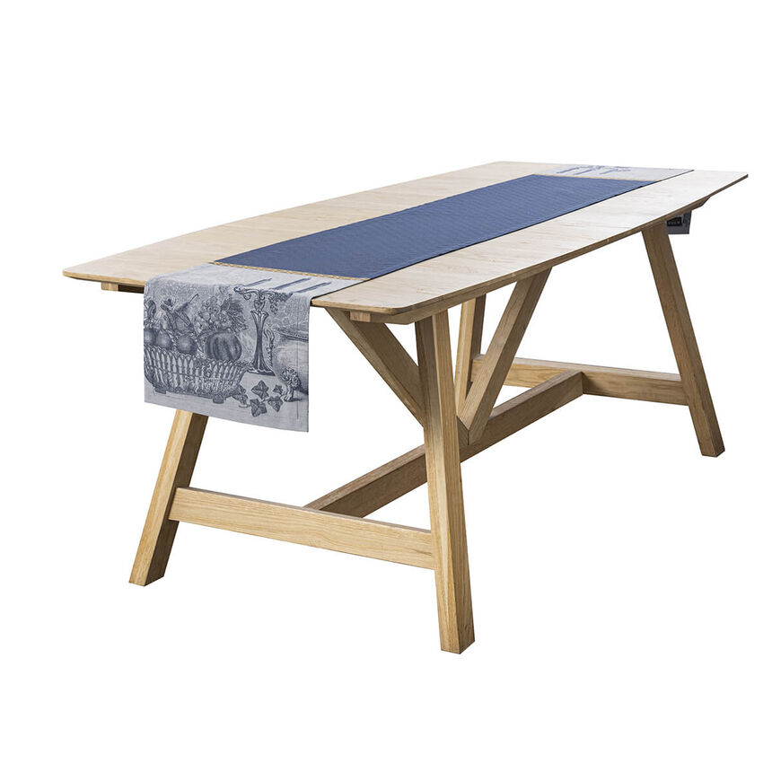 Runner Festin Blue 50x150 100% cotton, , hi-res image number 2