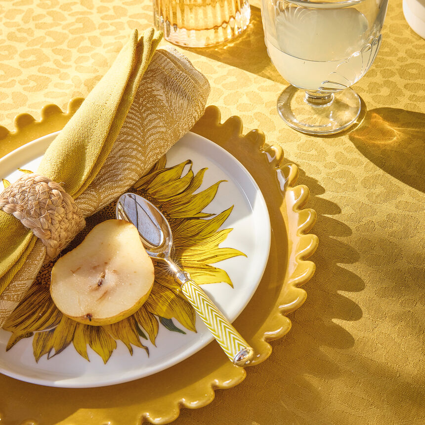 Napkin Sinhar&acirc;ja Yellow 50x50 100% cotton, , hi-res image number 3