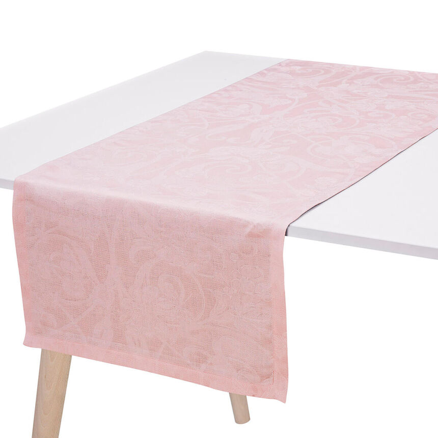 Runner Tivoli Powder pink 50x150 100% linen, , hi-res image number 0