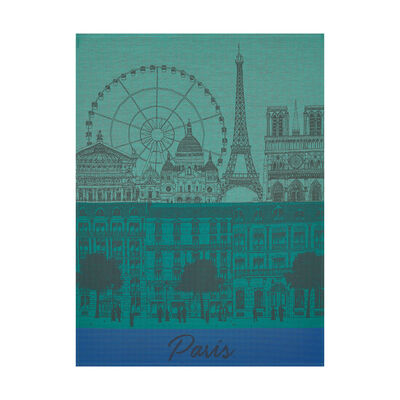 Tea towel Paris panorama Cotton