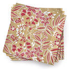 Paper napkin Poésie d'hiver Red 40x40 100% Paper, , hi-res image number 1