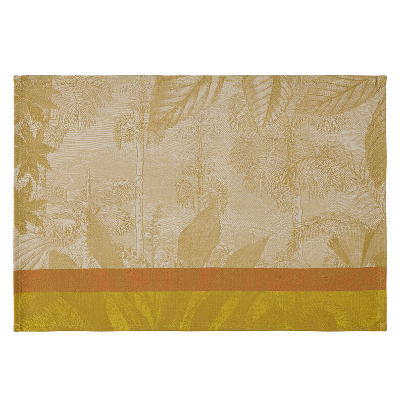 Coated placemat Sinharâja Coated Yellow 50x36 100% cotton, , hi-res