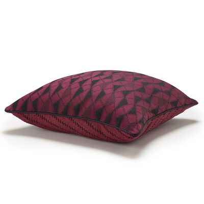 Cushion cover Prisme Plum 50x50 93% Cotton/ 7% Polyester
