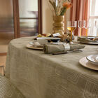 Tablecloth H&ocirc;tel particulier Green 120x120 100% linen, , hi-res image number 3