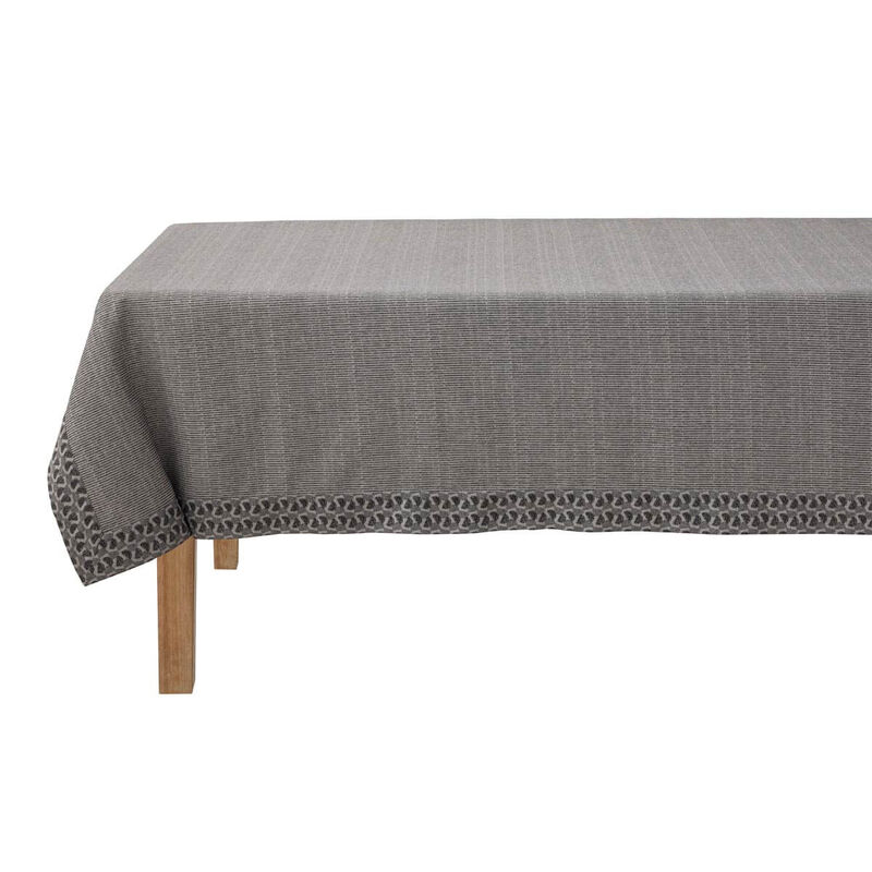 Tablecloth Empreintes Black 150x150 100% cotton, , hi-res image number 2