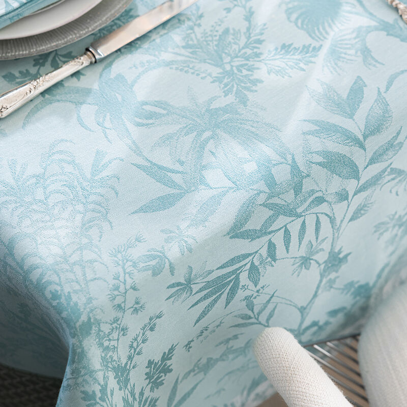 Tablecloth Jardin d'Eden Blue 175x175 100% cotton, , hi-res image number 3