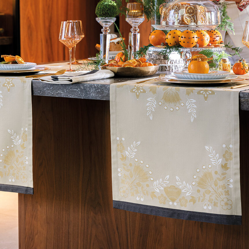 Runner F&eacute;erie Yellow 50x150 100% cotton, , hi-res image number 3