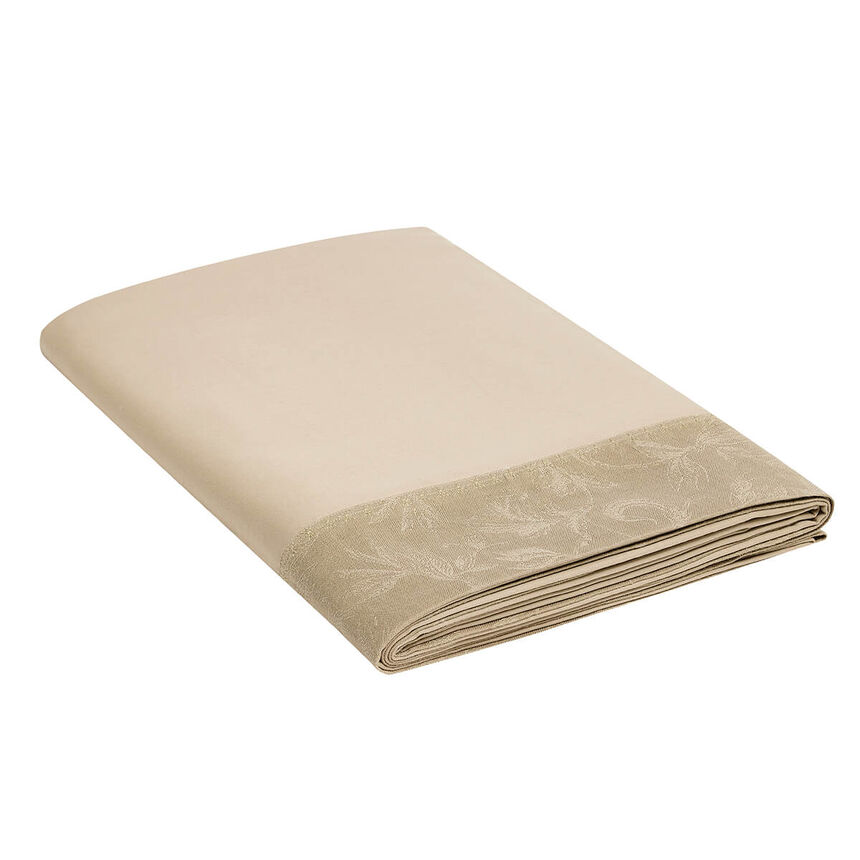 Flat sheet Arabesque Beige 240X300 50% cotton - 50 % linen, , hi-res image number 0