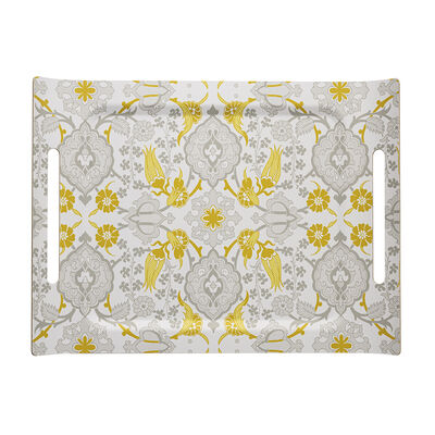 Tray Voyage Iconique Grey 58x42 100% Wood