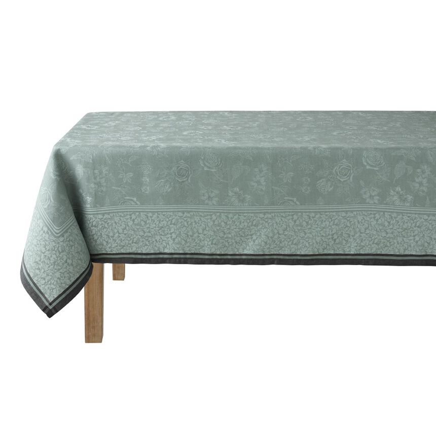 Tablecloth Romance Green 175x175 100% linen, , hi-res image number 1