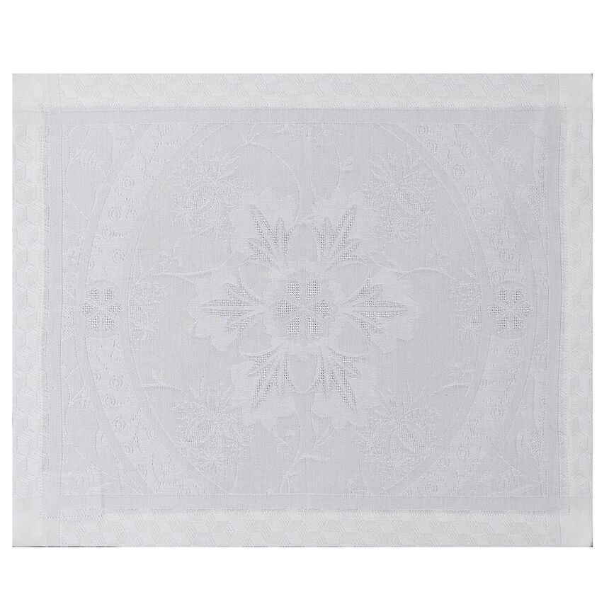 Placemat Duchesse White 50x36 100% cotton, , hi-res image number 1