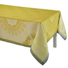 Tablecloth Jardin d'orient Yellow 175x175 100% linen, , hi-res image number 1