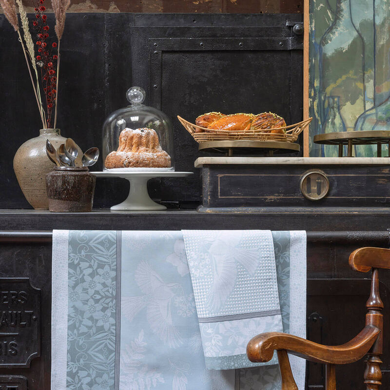 Hand towel Po&eacute;sie d'hiver Blue 54x38 100% cotton, , hi-res image number 0