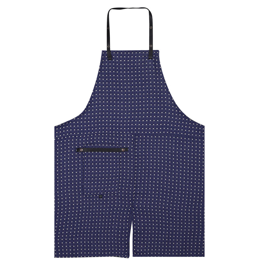 Apron Bistronome Blue 90x100 100% cotton, , hi-res image number 1