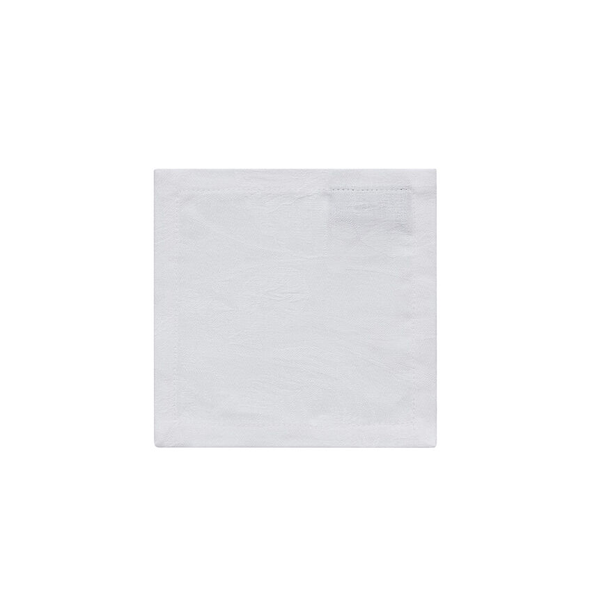 Cocktail napking Tivoli White 17x17 100% linen, , hi-res image number 0