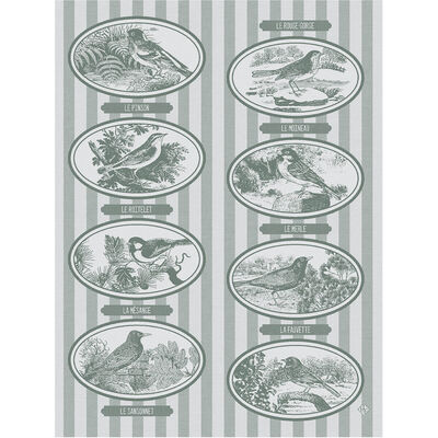 Tea towel M&eacute;lodies Green 60x80 100% cotton