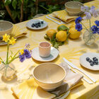 Coated tablecloth La Vie en Vosges Yellow 175x175 100% cotton, , hi-res image number 0