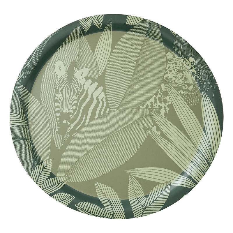 Tray Nature Sauvge Green Ø49 Wood / 100% birch, , hi-res image number 1