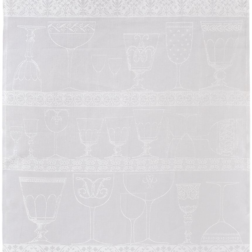Crystal towel Cristal White 60x80 100% linen, , hi-res image number 0