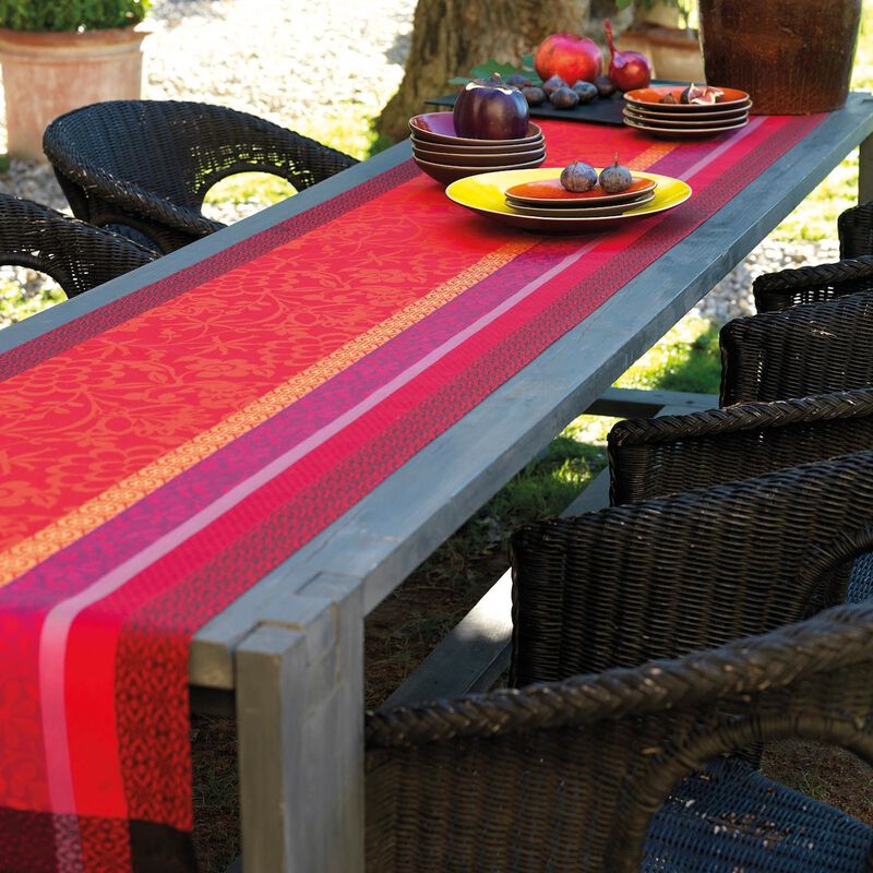 Runner Provence Strawberry 55x150 100% cotton, , hi-res image number 0