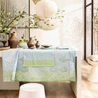 Tablecloth Wagara Green 150x150 100% cotton, , hi-res image number 3