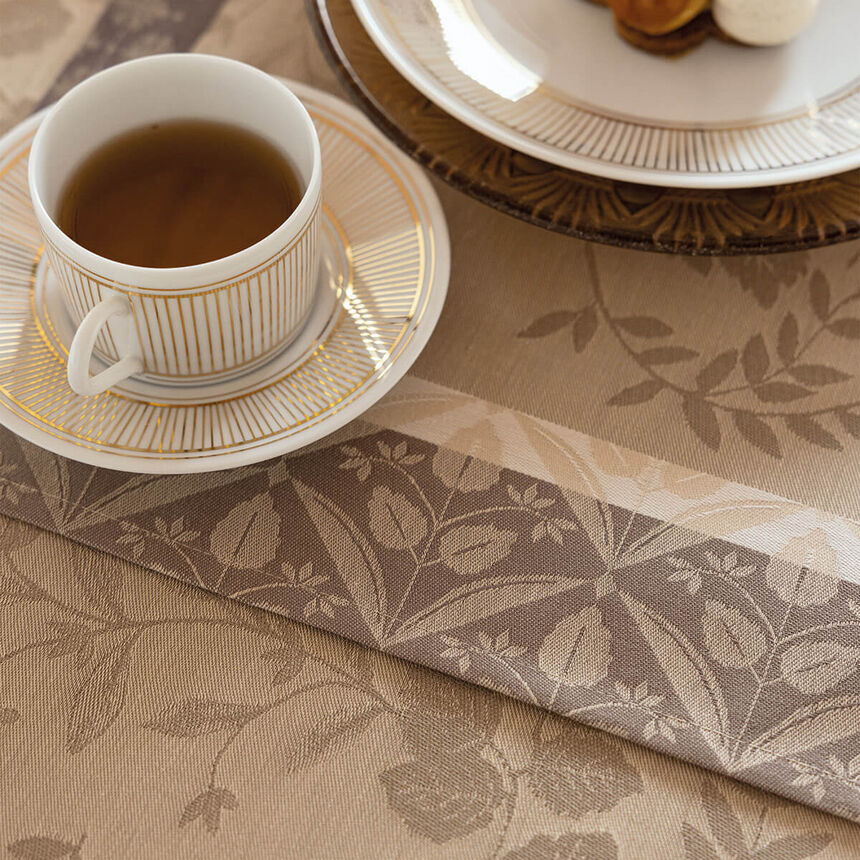 Coated placemat Manor lane Beige 50x36 100% cotton, , hi-res image number 0