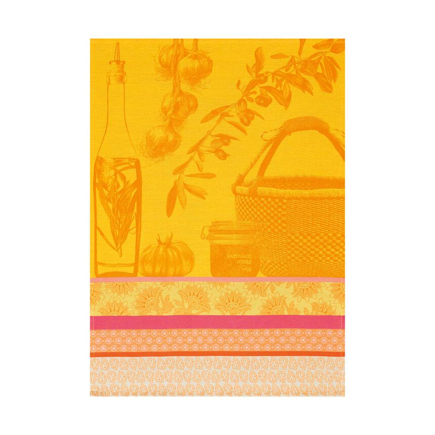 Tea towel Saveurs de Provence Lemon 60x80 100% cotton, , hi-res image number 0