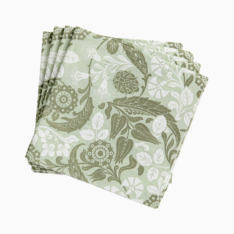Paper napkin Voyage Iconique Green 40x40 100% Paper, , hi-res image number 0