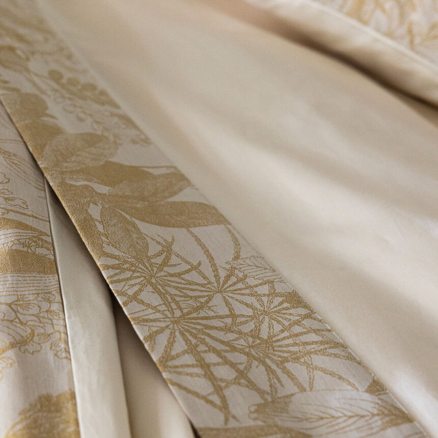 Flat sheets Bois Dormant Beige 240X300 100% cotton, , hi-res image number 1