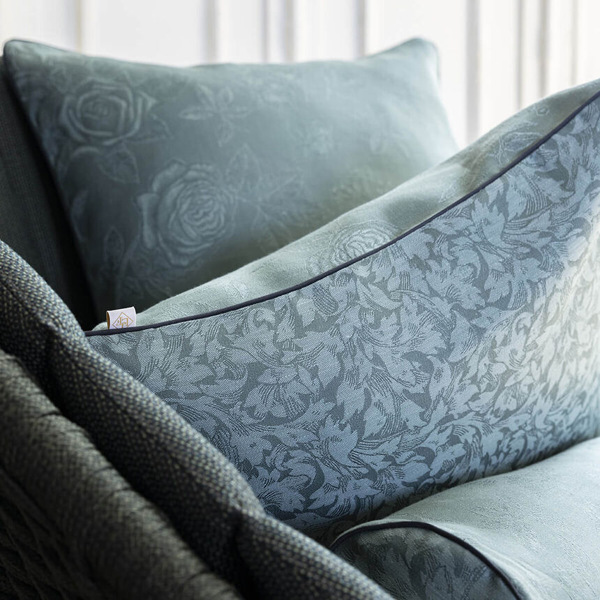 Cushion cover Romance Green 50x15 50% cotton - 50 % linen, , hi-res image number 0