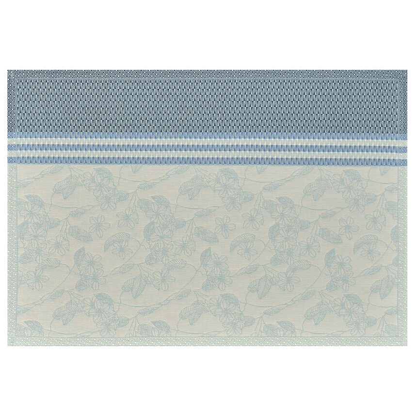 Coated placemat Essentiel Gravure Blue 50x36 100% cotton, , hi-res image number 0
