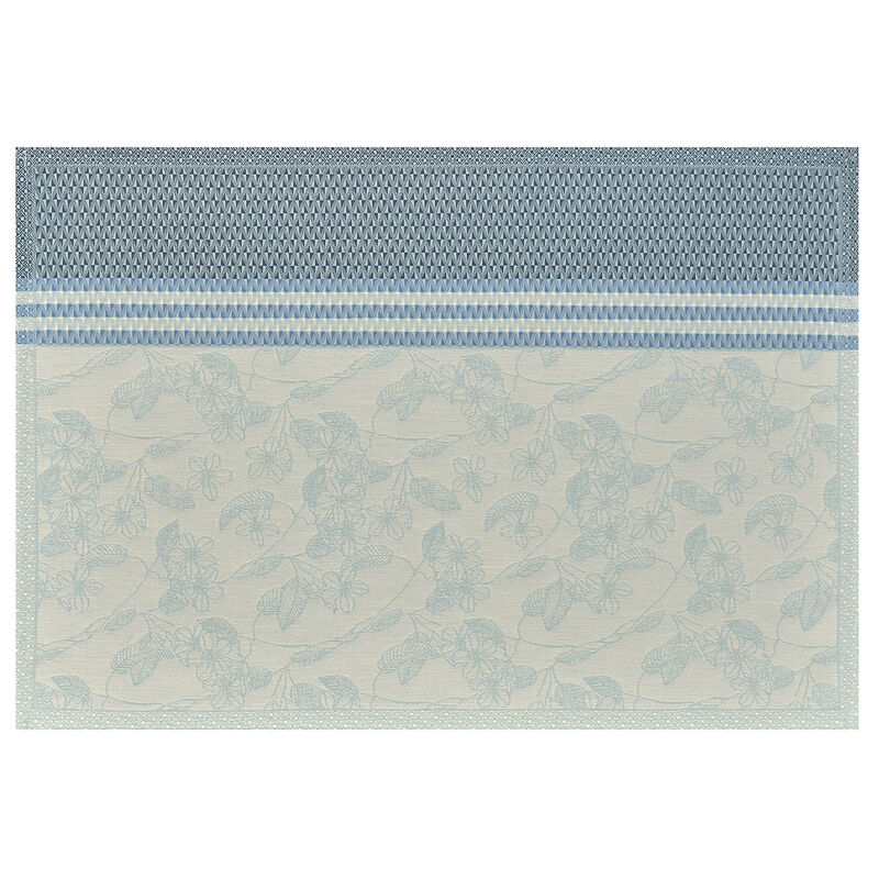 Coated placemat Essentiel Gravure Blue 50x36 100% cotton, , hi-res image number 0