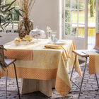 Tablecloth Jardin d'Eden Yellow 175x175 100% cotton, , hi-res image number 0