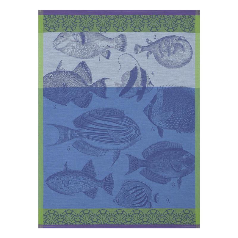 Tea towel Moorea Ocean 60x80 100% cotton, , hi-res image number 0
