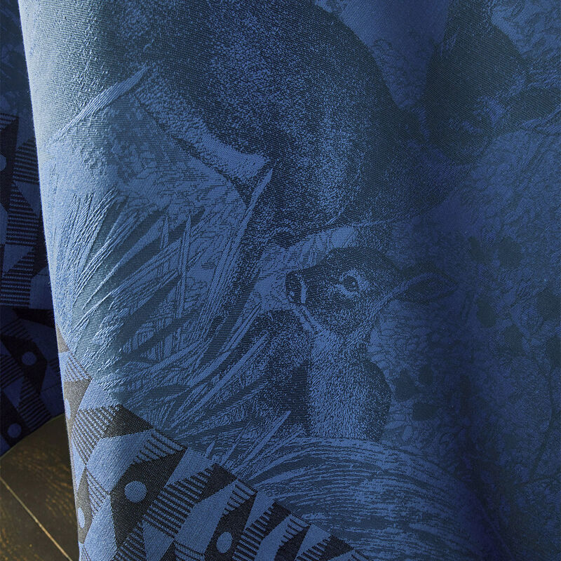 Tablecloth For&ecirc;t enchant&eacute;e Blue 175x175 100% cotton, , hi-res image number 2