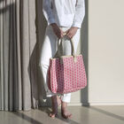 Shoulder bag Picto Pink 100% cotton, acrylic coating. Garnish: Cattle leather, , hi-res image number 0