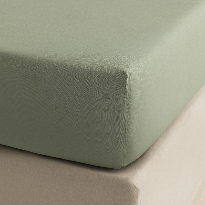 Fitted sheet Charmilles Green 90X200X35 100% cotton, , hi-res