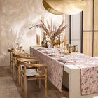 Tablecloth Campagne Pink 150x150 50% cotton - 50 % linen, , hi-res image number 0