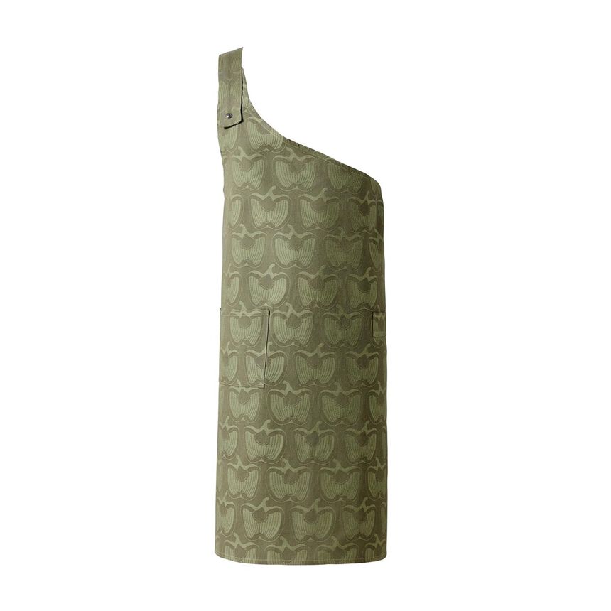 Apron Braise Green 87x102 100% cotton, , hi-res image number 1