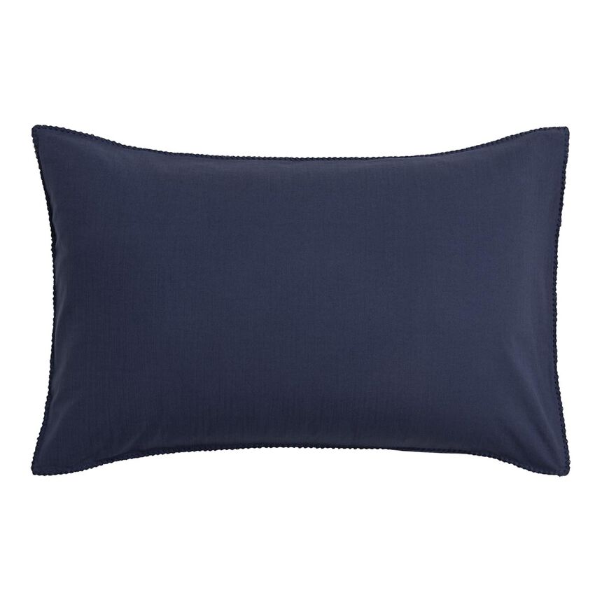 Pillowcase Eclat Blue 40X80 100% cotton, , hi-res image number 2