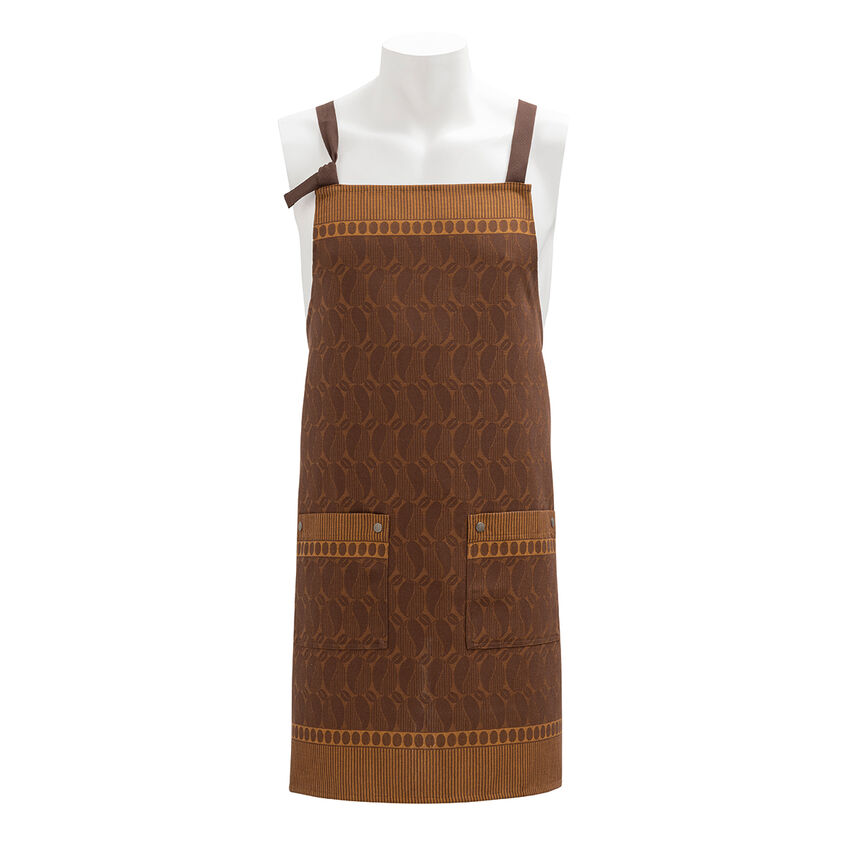Apron Barista Brown 80x96 100% cotton, , hi-res image number 1
