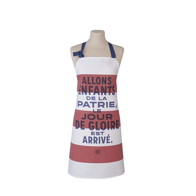 Apron Elysée Patrie Tricolor 80x96 100% cotton, , hi-res image number 0