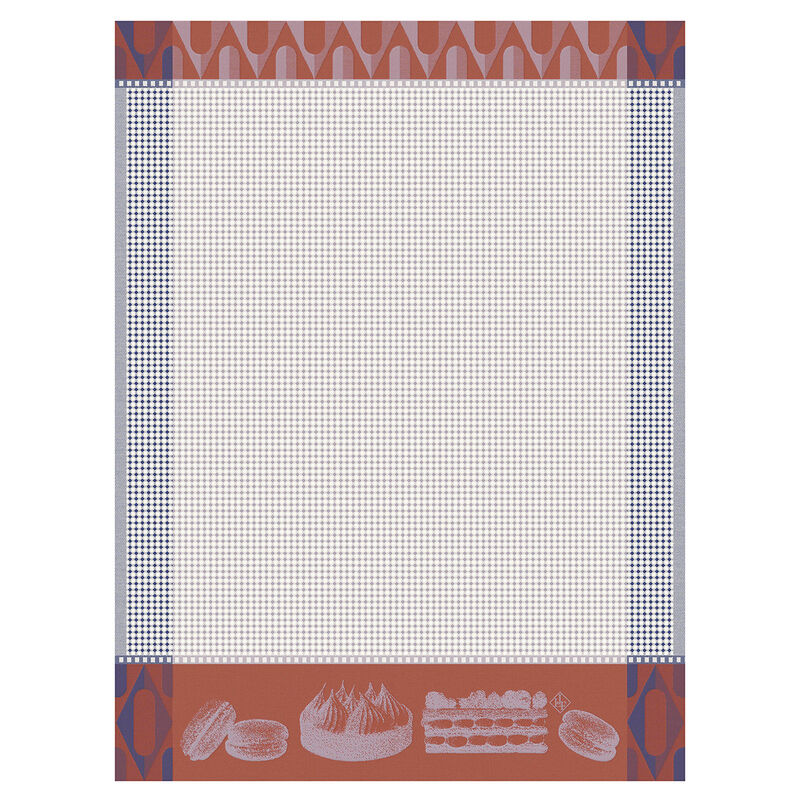 Hand towel Pâtisseries Françaises Purple 60x80 100% cotton, , hi-res image number 0