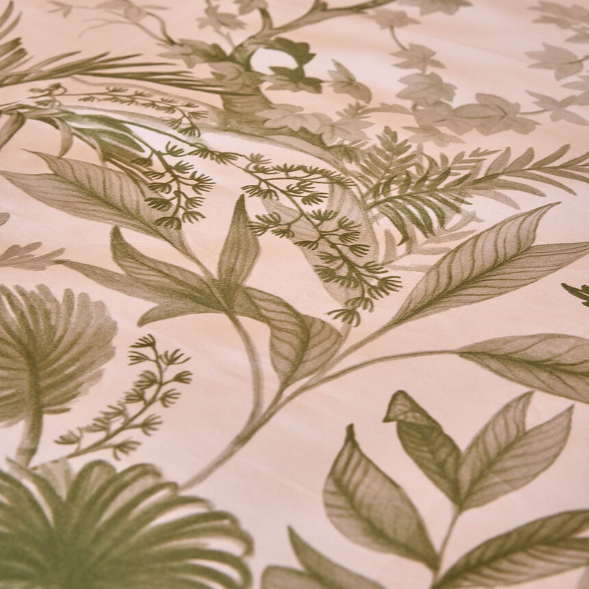Duvet cover Jardin d'Eden Green 155X220 100% cotton, , hi-res image number 2
