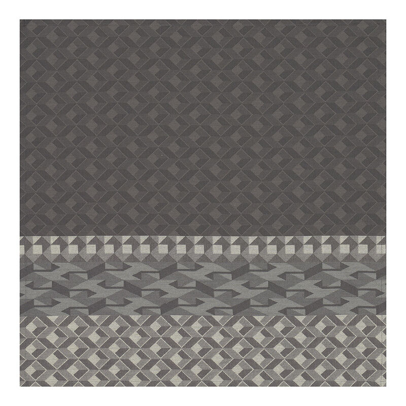 Napkin Caract&egrave;re Grey 58x58 100% cotton, , hi-res image number 2