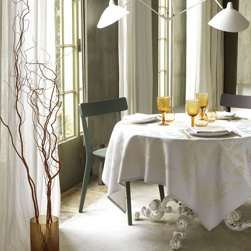 Tablecloth Syracuse Beige &Oslash;150 100% cotton, , hi-res image number 0