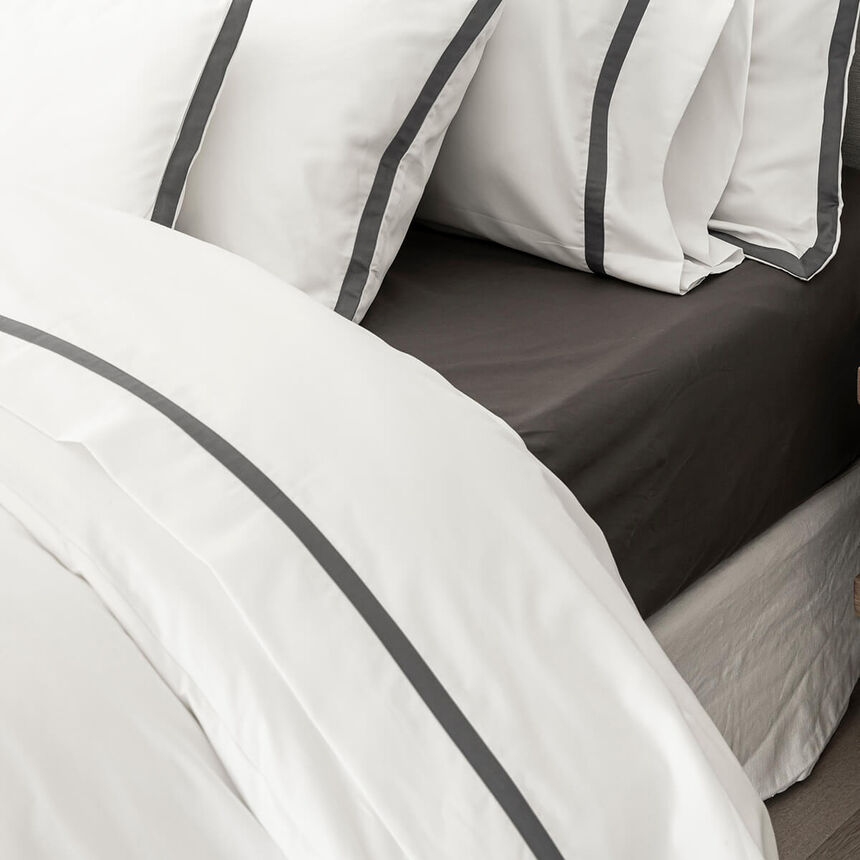 Flat sheet Apparat Dark grey 240X300 100% cotton, , hi-res image number 1